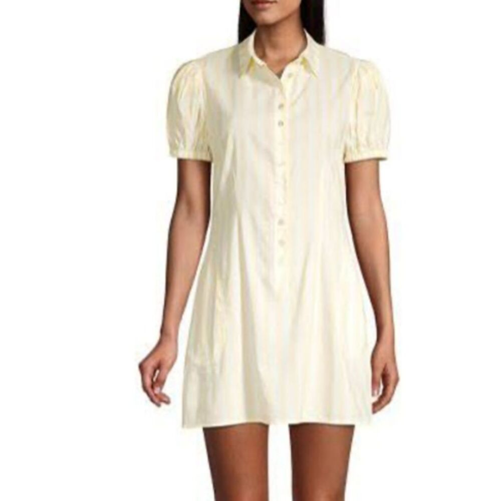 WeWoreWhat Elle Striped Mini Shirt Dress - Women's Size XS - NEW w Tags
